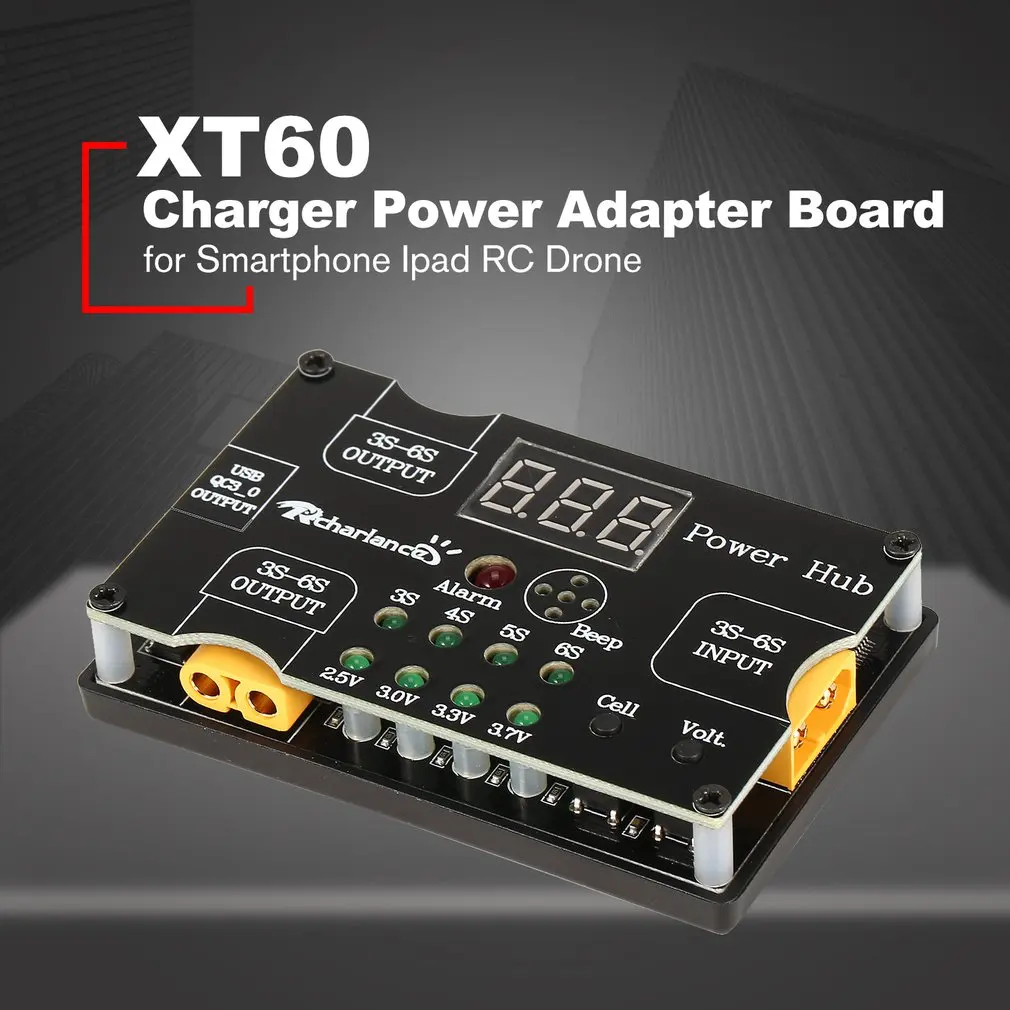 Концентратор Мощность RC XT60 3A Зарядное устройство плата адаптера для телефона Ipad