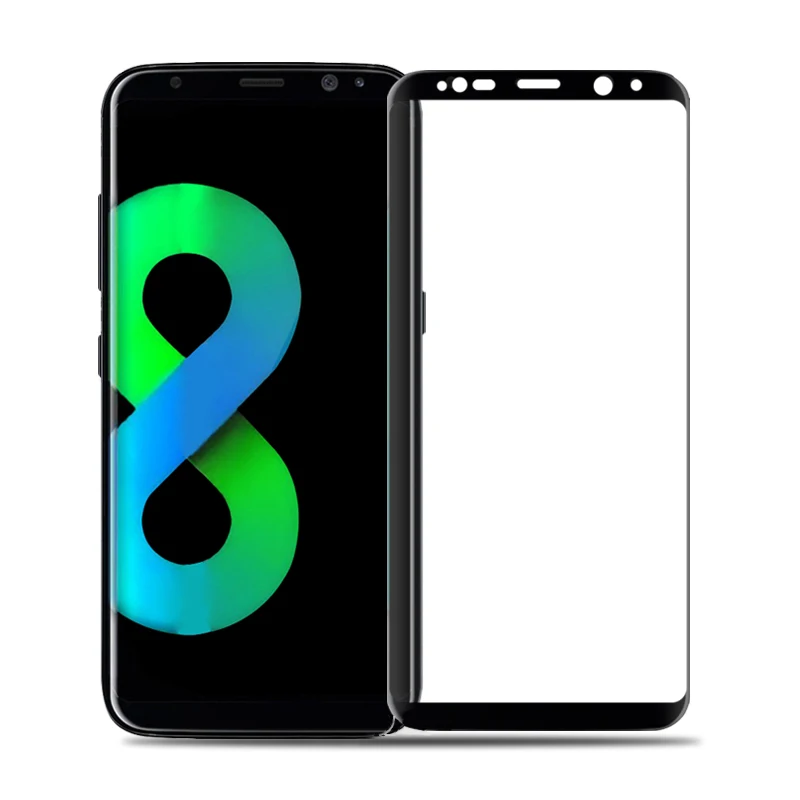 Закаленное 3D стекло для Samsung Galaxy S8 полноразмерная Защита экрана plus закаленное galaxy