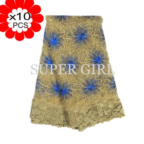 3D Африки кружевной ткани 2017 высокое качество кружева с камнями и бисером