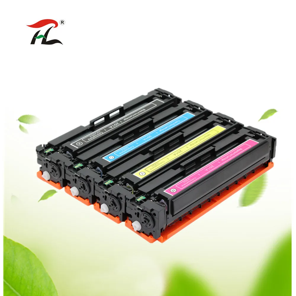 Совместимый картридж с тонером CF500A CF500 500A CF501A CF502A CF503A 202A для HP Laserjet Pro M254nw M254dw M280nw