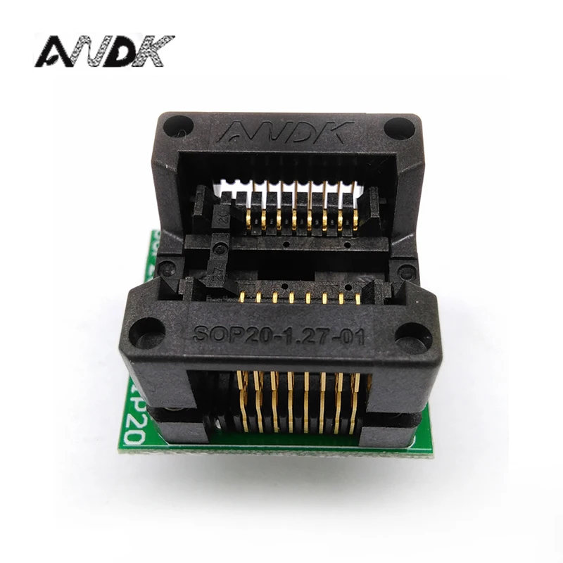 

SOP16 SOIC16 SO16 to DIP16 Programming Socket Pitch 1.27mm IC Body Width 5.4mm 209mil Test Socket Adapter