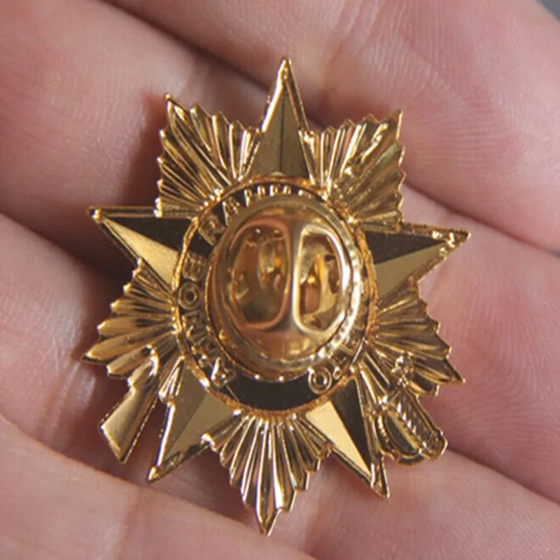 1 шт. знак войны Второй национальный герой обороны советская позолоченная патриотическая русский сувенир значок