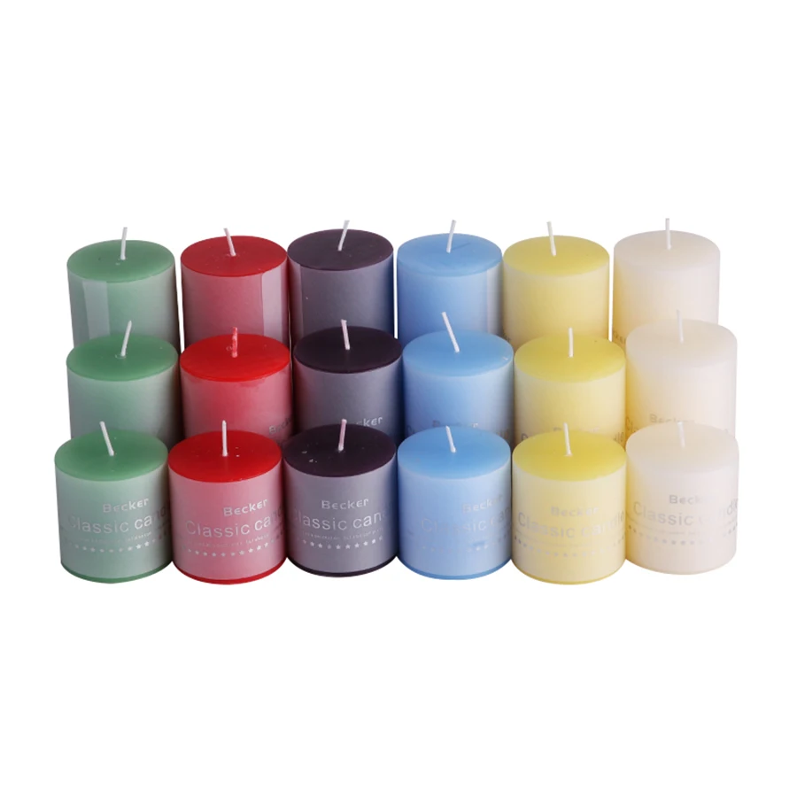 

Scented Column Candle Wax Decorative Aroma Candles Wedding Decoration Christmas Candle Birthday Cire Bougie Pillar Light 50KO335