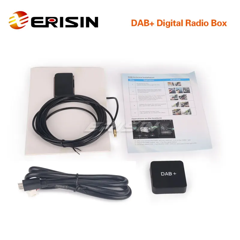 Erisin ES355 DAB + цифровой радиоприемник с усиленной антенной usb-порт для ES6590KD/ES6903KD/ES6588K |