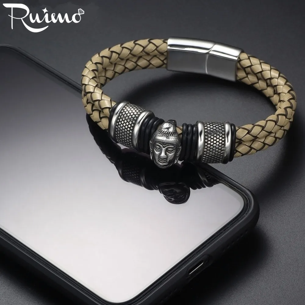 Квадратные бусины RUIMO из нержавеющей стали 316l с зернистой головкой 12*6 мм
