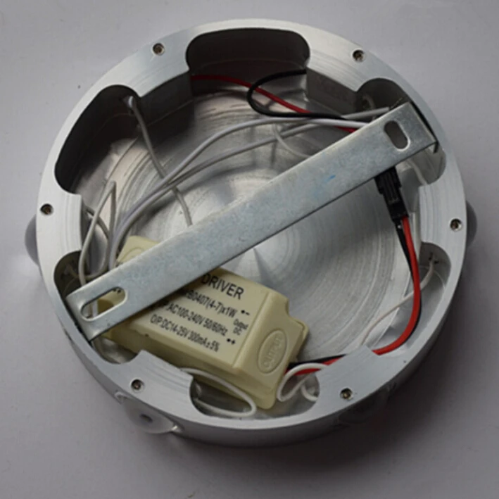 Бесплатная доставка круглый алюминиевый 6 Вт Теплый Холодный белый красный