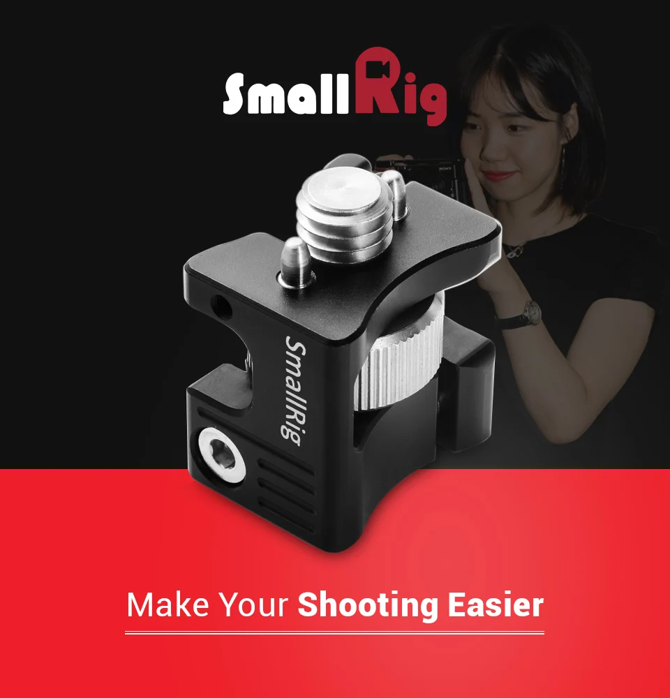 SmallRig DSLR камера Rig Arri резьба анти-вращение Артикуляционная магическая рукоятка зажим комплект с 1/4 3/8 резьбовые отверстия 1978