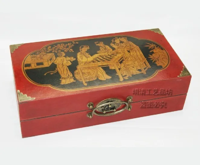 (32 шт.) Готовые китайские классические деревянные шахматы терракотовые воины с