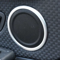 abs matte chrome car door speaker ring trim sticker interior accessory for bmw x1 f48 2016 x2 f47 2018