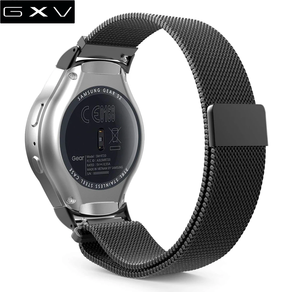 Ремешок для часов GXV Gear S2 сетчатый ремешок из нержавеющей стали с миланским