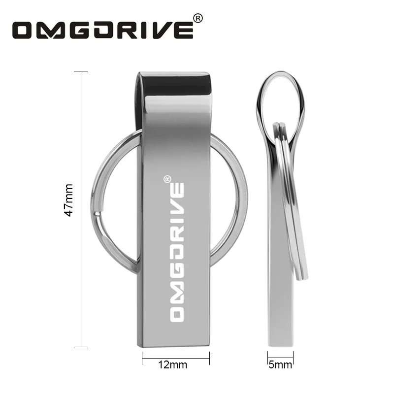 Кольцо для ключей Pen Drive 16 ГБ 8 4 металл нержавеющая сталь Flash 32 64 USB 2 0 флешки Memory Stick