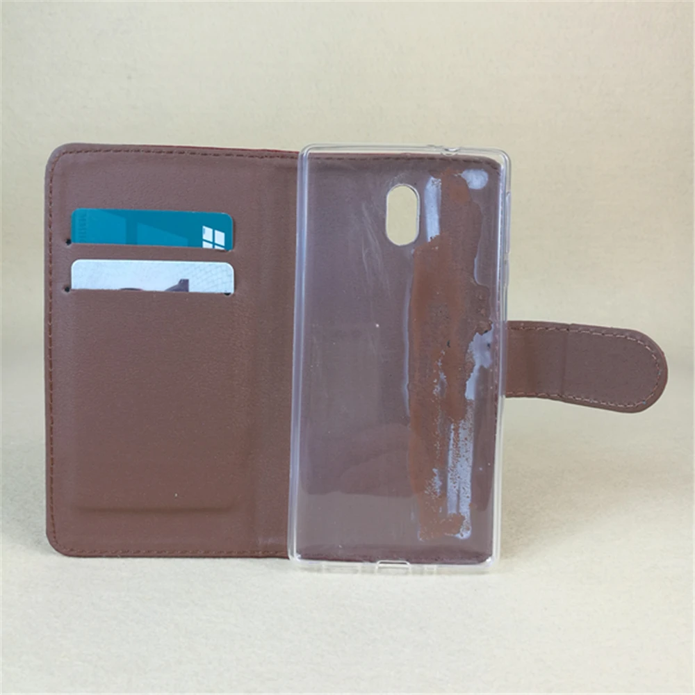 Crazy horse Flip leather case Credit Card Slots and stand function For Nokia 3 5.0&quot Dual sim | Мобильные телефоны и