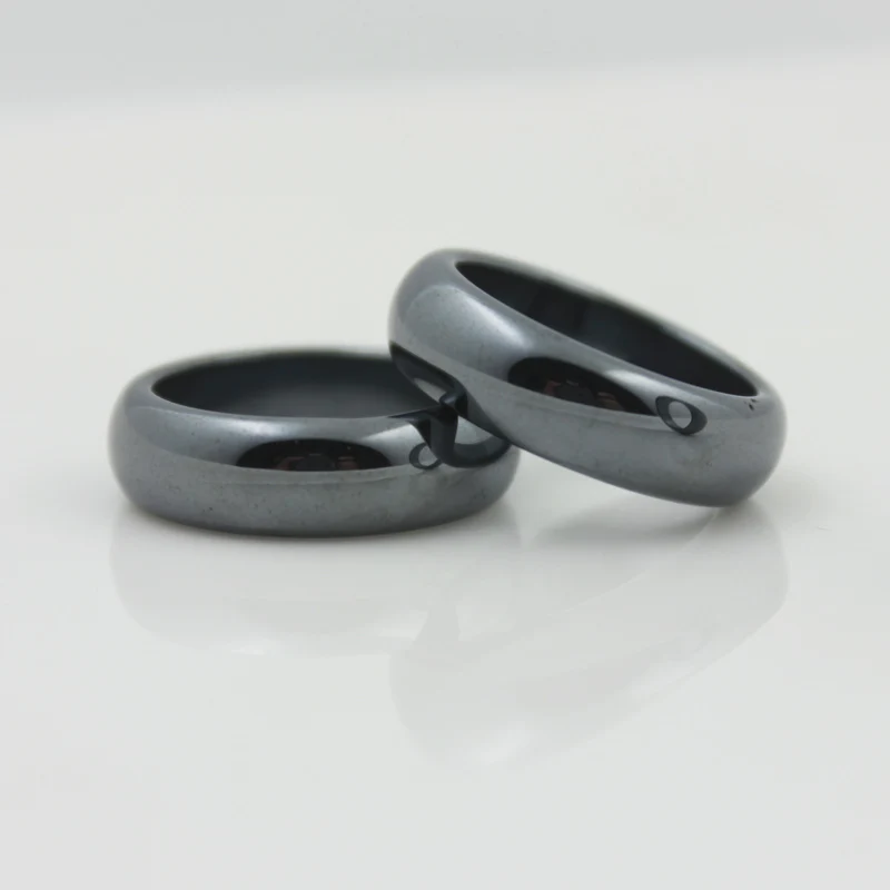 Модные Качественные гладкие кольца класса AAA шириной 6 мм с пронумерованной