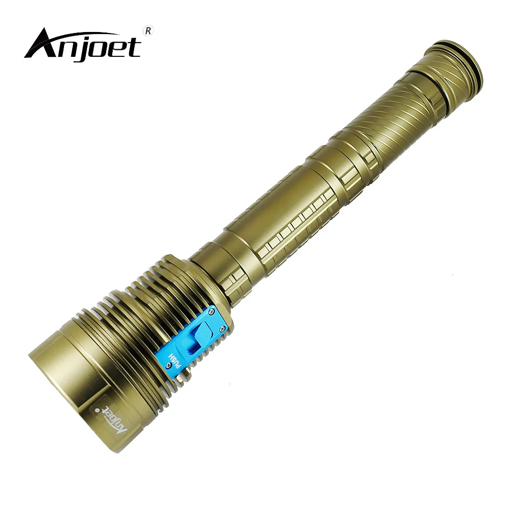 Прочный фонарь ANJOET для дайвинга 7 * XML2 7000 люмен|14000 lumen underwater|diver torchunderwater led diving