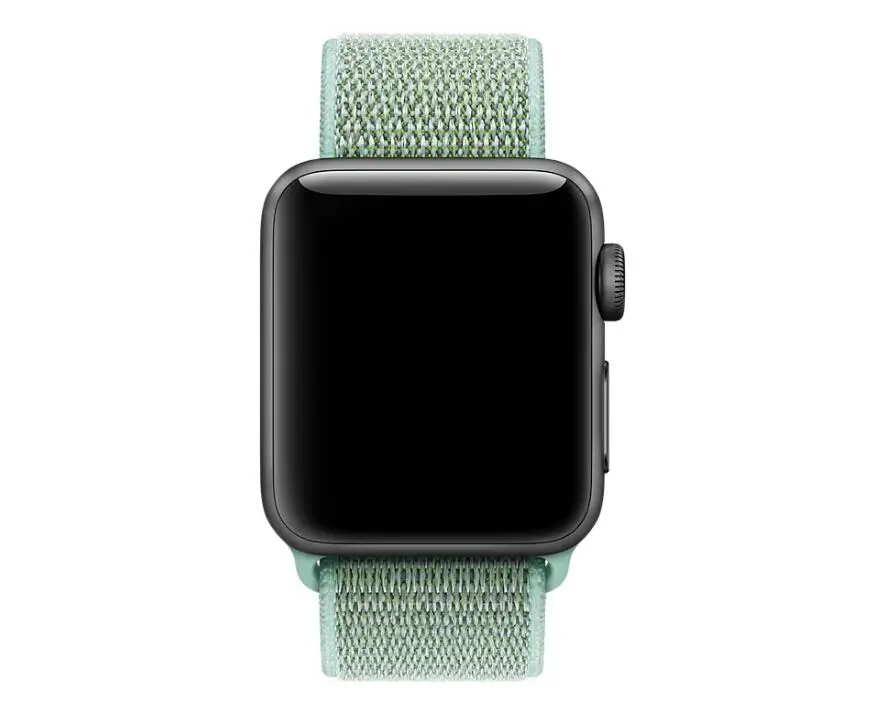 Классический лямка из нейлоновой ткани для наручных часов Apple Watch Series 4/3/2/1 влагостойкий ремешок для часов 40-44 мм ремень для наручных часов iWatch 38 42 мм Длина браслета