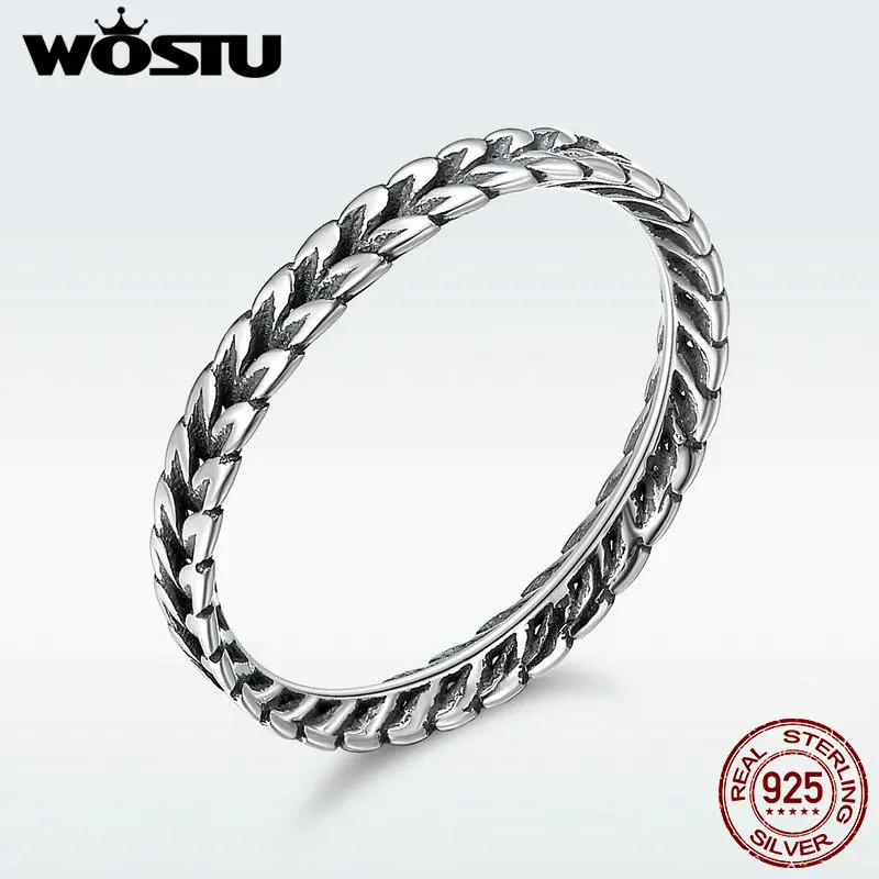 WOSTU Аутентичные 100% 925 пробы серебряные винтажные запахи поля штабелируемые