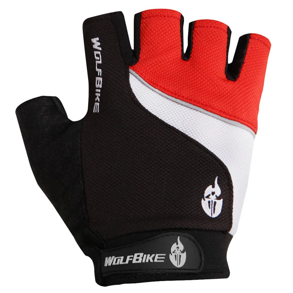 Профессиональный волк Велосипед Марка MTB без пальцев Фитнес Guantes гель