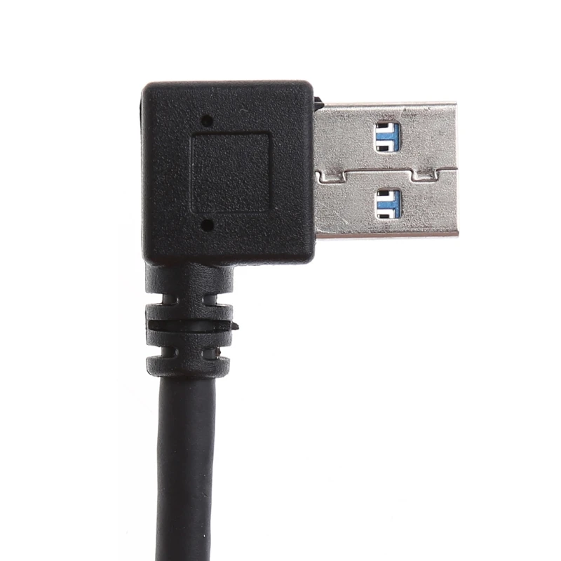 USB 3 0 тип A левый/правый угол 90 градусов штекер прямой Женский Кабель адаптер