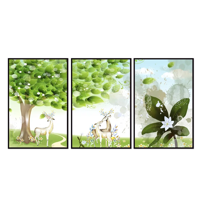 

Factory wholesale (No Framed) Nordic Elk Series Canvas Print On Canvas Printing Wall Pictures 12YM-A-722