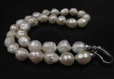 

natural WHITE 11-14mm FURROW Kasumi pearl necklace women's jewelry noble lady's CZ Luxury Ms. girl