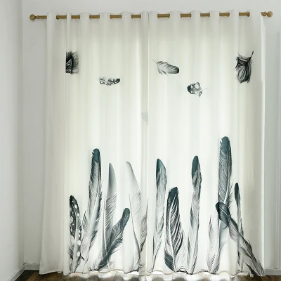 

2x Window Drapery Panel Living Room Curtain Nordic Window Dressing Cover 200 x 260cm Feather White ins
