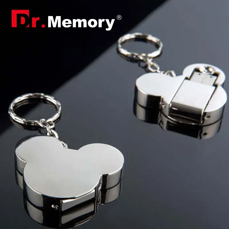 Мультфильм Мышь металлический флэш накопитель USB 2 0 мини 4 ГБ 8 16 оперативной