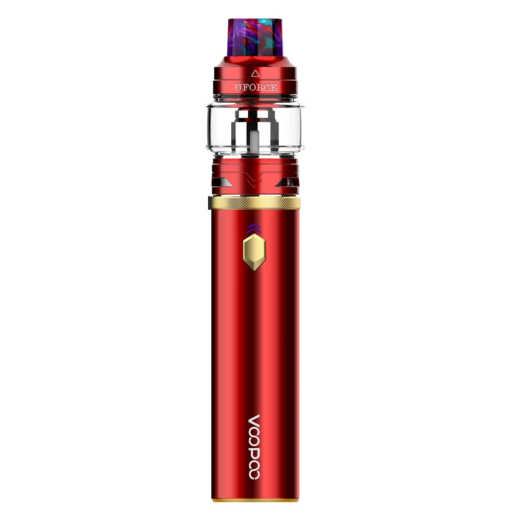 Набор электронных сигарет VOOPOO CALIBER PEN, 3000 мА/ч, набор для запуска ручки, макс. 110 Вт, выход 5 мл, Uforce Tank U4 U6, катушки - Цвет: Red