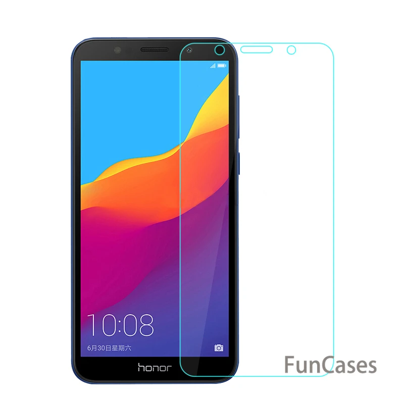 For Huawei Y5 Prime 2018 Tempered Glass Y9 Y6 Screen Protector on Honor 8X 6X 7X 7A 7C Protective | Мобильные телефоны и