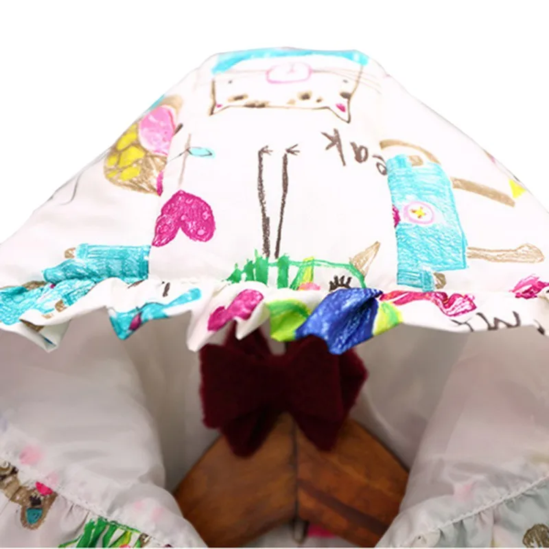 Одежда для детей осенне зимняя верхняя одежда и пальто с рисунками животных