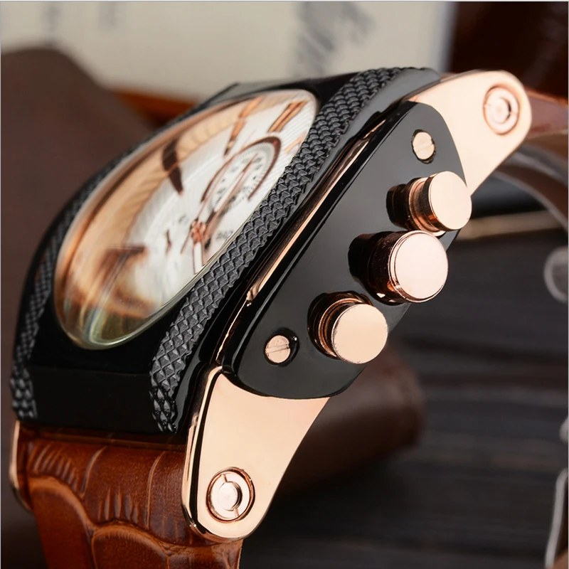 BADACE Лидирующий бренд из натуральной кожи ремешок мужские часы повседневные