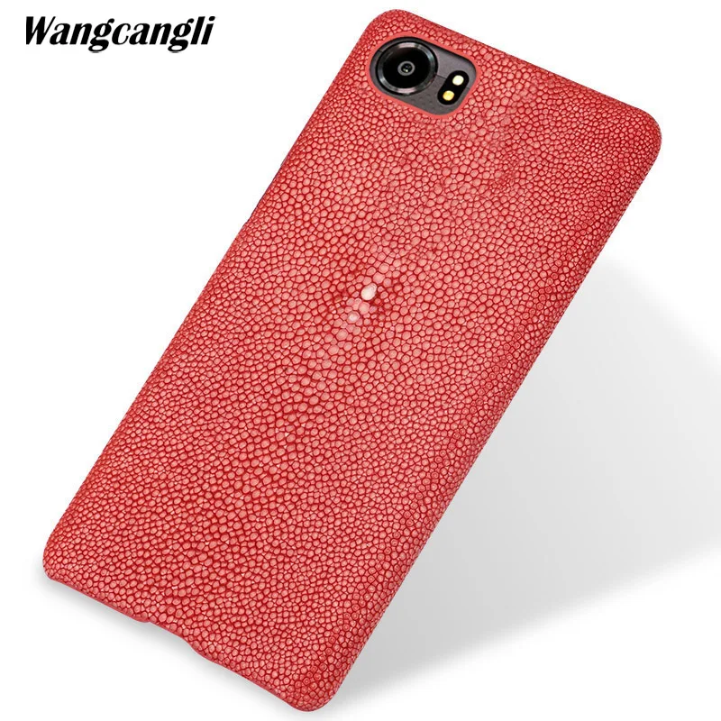 Изготовленный На Заказ жемчужный кожаный чехол для телефона blackberry keyone pearl