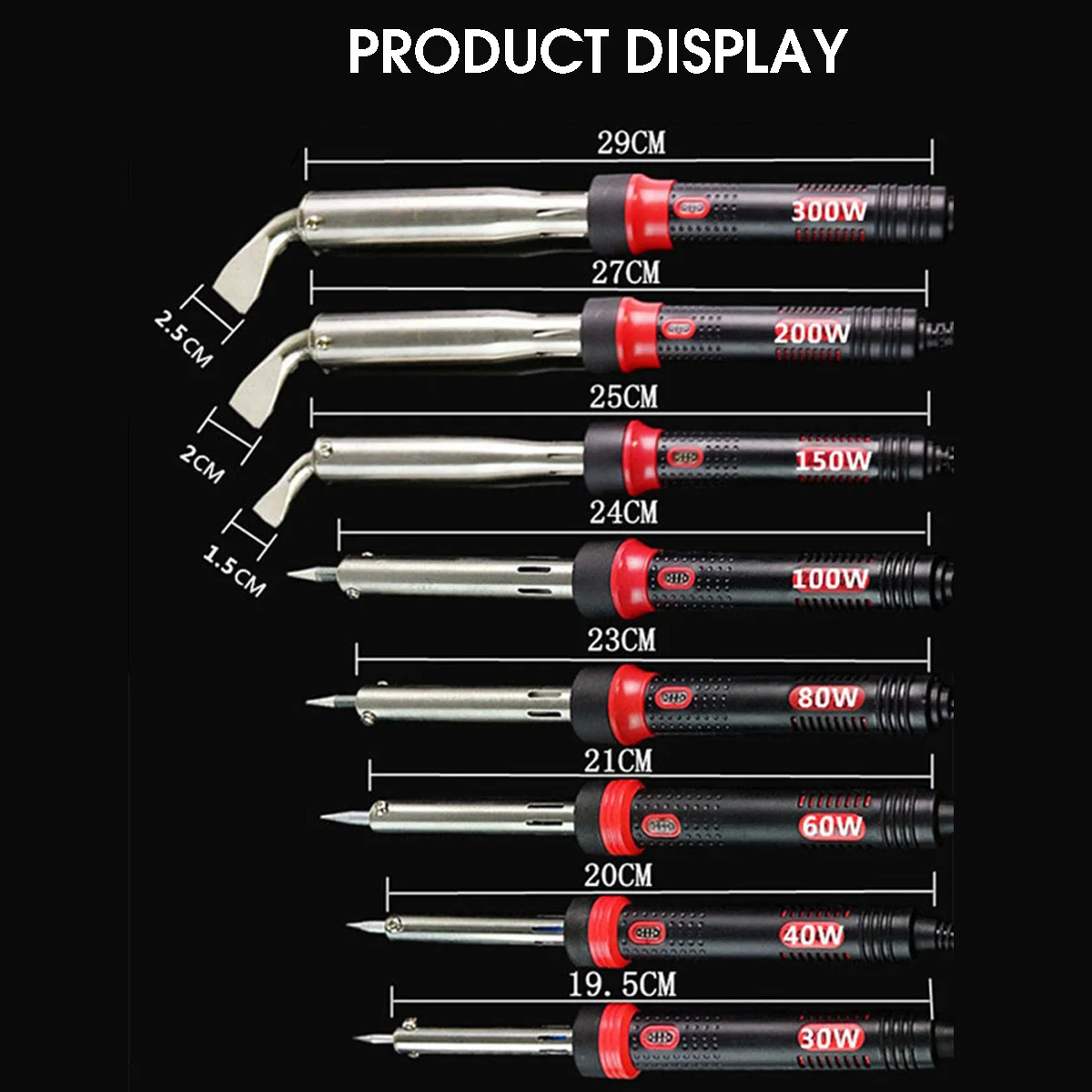 220V 300W Electric Soldering Irons With LED Light Welding Solder Fast Heating Pencil for Jewelry DIY Welding Tips Repair Tool