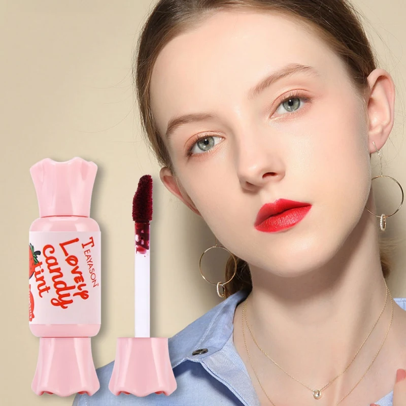 

2019 New Stylish 6 Color Long-lasting Moisturizing Non-stick Cup Lovely Lip Gloss Lipstick Candy-shape Lip Glaze