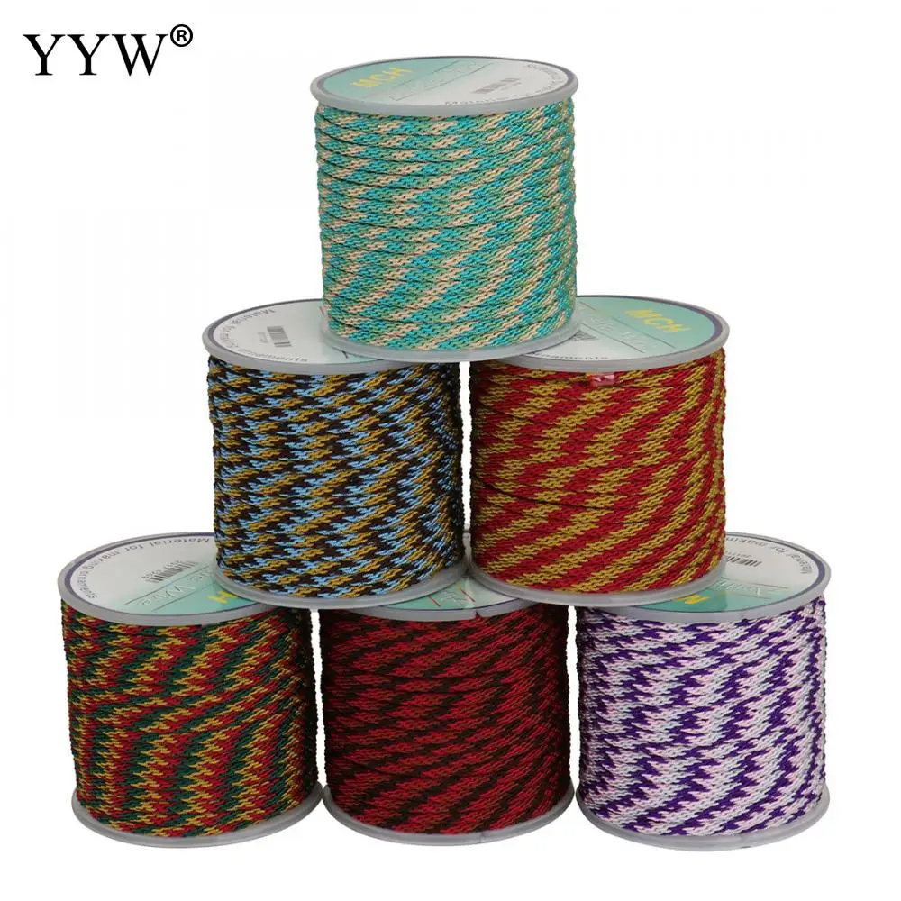 

YYW 6 Colors 10m Nylon Cord Thread Chinese Knot Macrame Cord Bracelet Braided String DIY Tassels Beading Shamballa String Thread