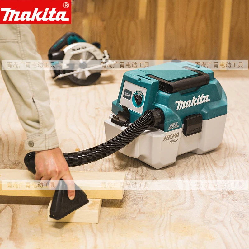 Япония Makita DVC750LZ промышленный/домашний пылесос плечевой ремень 18 бесщеточным двигателем зарядки робот пылесос 7.5L 1.6m3/мин 6.7kPa