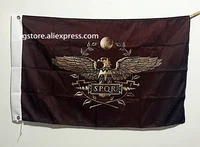 ancient rome empire spqr flag 3x5ft 150x90cm banner brass metal holes