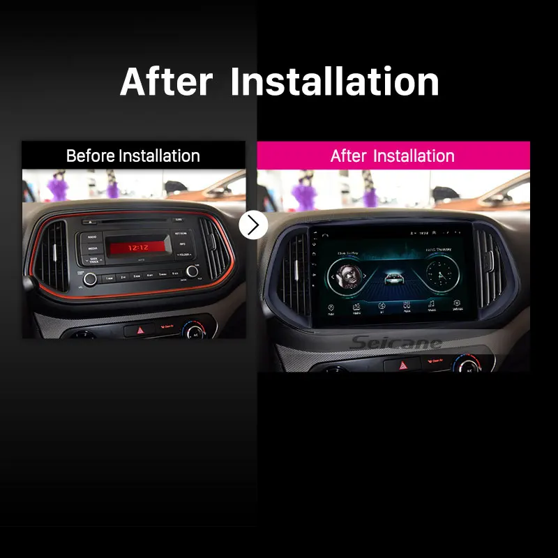 

Seicane car multimedia player 10.1" Android 8.1 for Kia KX3 2014 2015 2016 2017 Head unit Radio GPS Navigation Support Wifi SWC