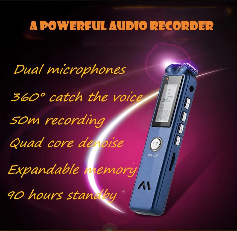 Yescool A20 8 16 32 Гб Профессиональный Качественный Мини цифровой диктофон MP3 HIFI loseless музыкальный плеер черный розовый на выбор