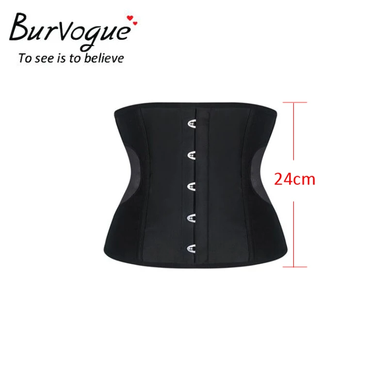 Женский атласный корсет Burvogue для коррекции талии с тремя крючками сзади