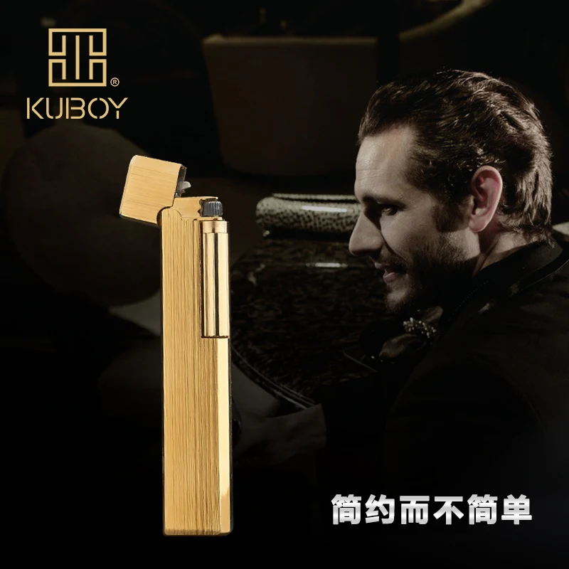 Высококачественная Брендовая обувь KUBOY газовая зажигалка Белый Матовый никель