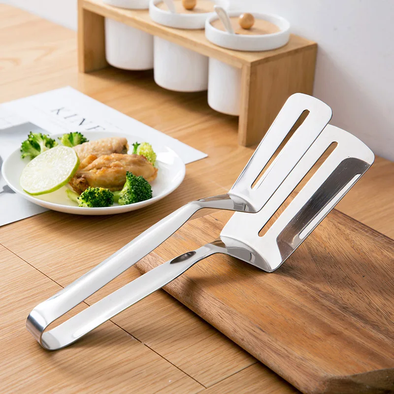 

Stainless Steel BBQ Bread Clip Buffet Steak Food Clamp Roasting Shovels Kitchen Tool FP8