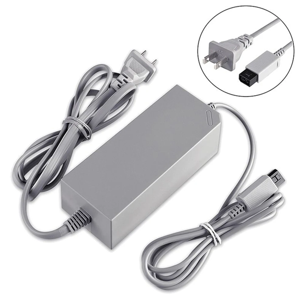 10 pcs US/EU/UK Plug High Quality  Replacement WalCord for Wii AC Power Adapter Supply Cable