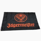 100% баннер с принтом из полиэстера 3x5 футов черный флаг Егермейстера