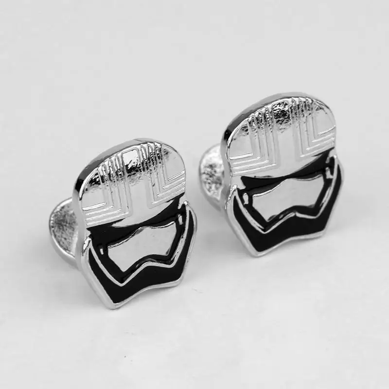 13 Запонки «Звездные войны» Сокол Дарт Вейдер BB8 R2D2 истребитель рыцарь Штурмовик супергерой Зажимы для галстука, запонки для фанатов ювелирные изделия подарок - Окраска металла: 13