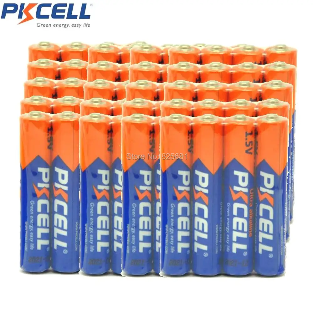 80 шт. PKCELL AAAA щелочная батарея LR61 AM6 1 5 В батареи E96 LR8D425 MN2500 MX2500 4A для Bluetooth наушники