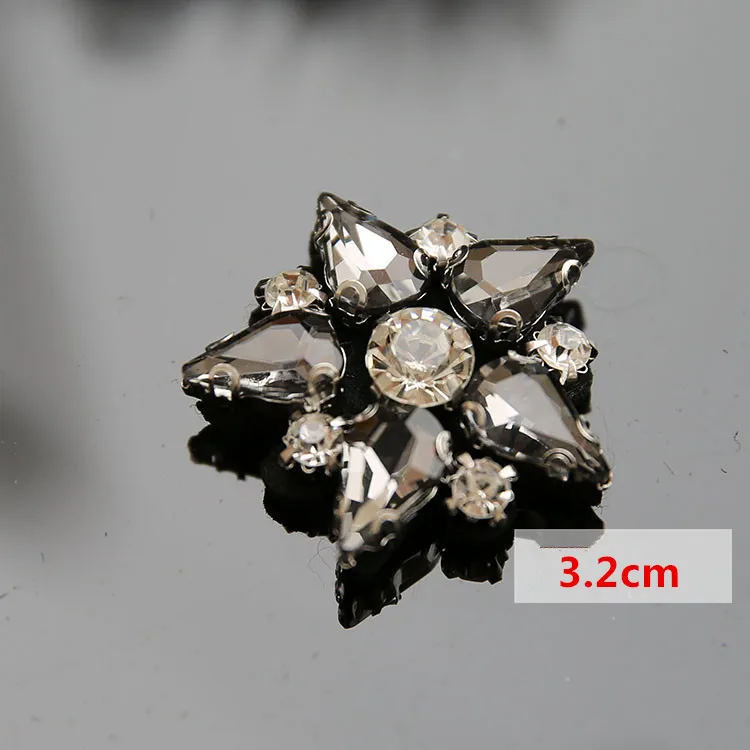 5 шт. бисера снежинки звезда капли воды блестки Брошь со стразами патч вышитые