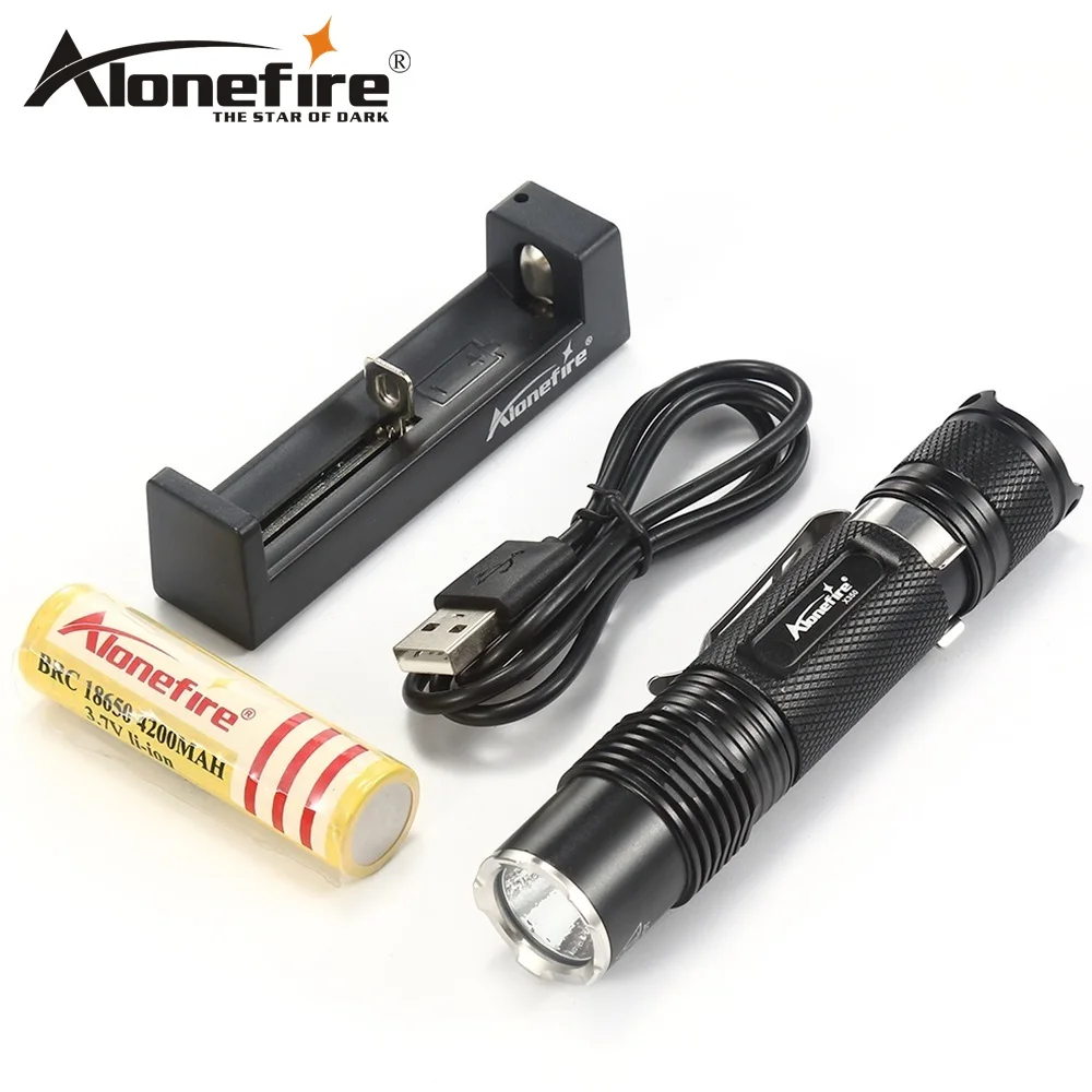 AloneFire X350 Водонепроницаемый 6 режимов 1020LM XM-L2 Светодиодная лампа фонарик для