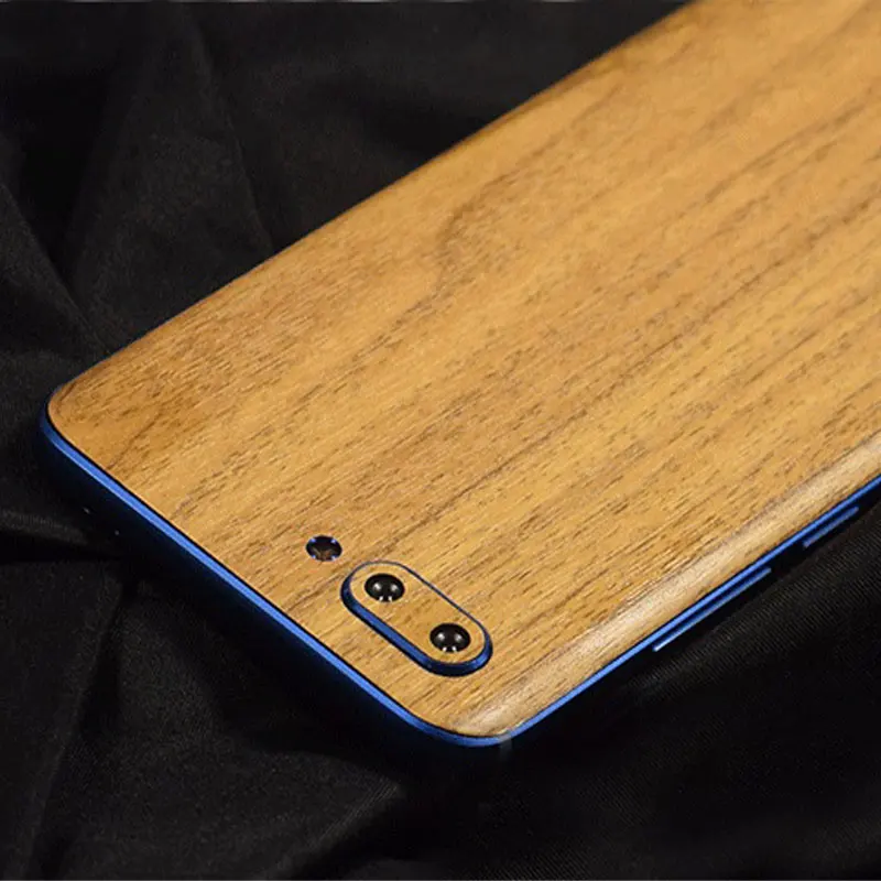 2018 New Wood Grain Back Sticker Film Protective Phone Wrap Skins Paste Membrane for Huawei Honor 10 |