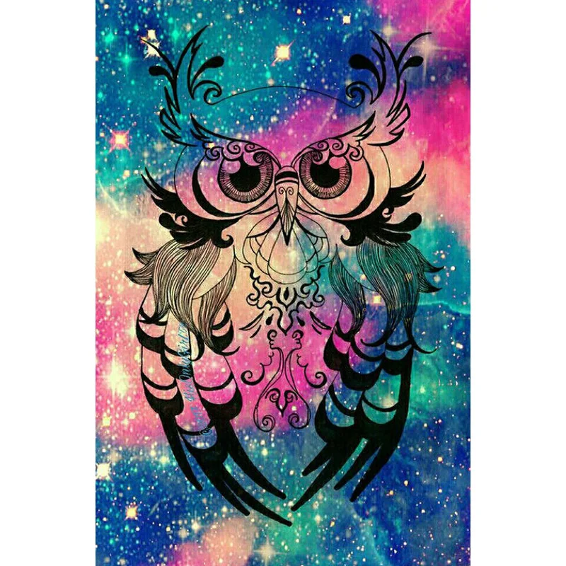 

YIKEE painting diamond owl Full Square DIY Diamond Painting Diamond Mosaic Rhinestones Home Decor k1014