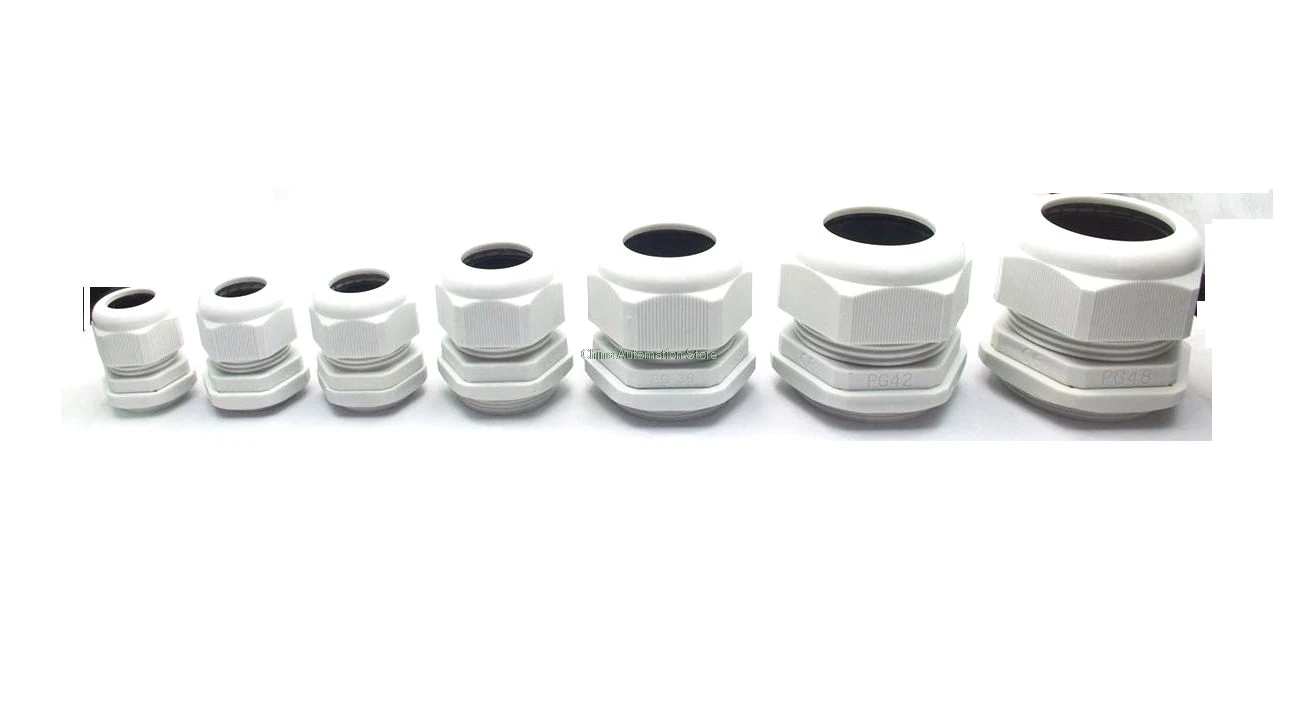 

10Pcs IMC hot PG7-PG63 white plastic waterproof cable connector